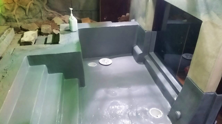 Waterproof concrete pond solution